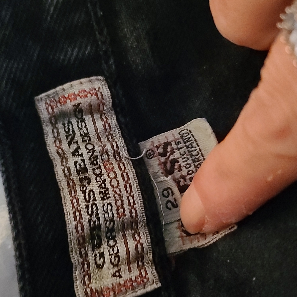 Guess Jeans Women's Black Vintage High Waisted Jeans Size 29